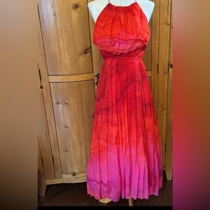 Tracy Reese halter hombre maxi dress, size 4, NWT.